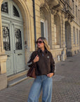 Pull Gilet marron - AMOUR