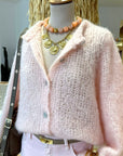 Gilet Mohair Rose