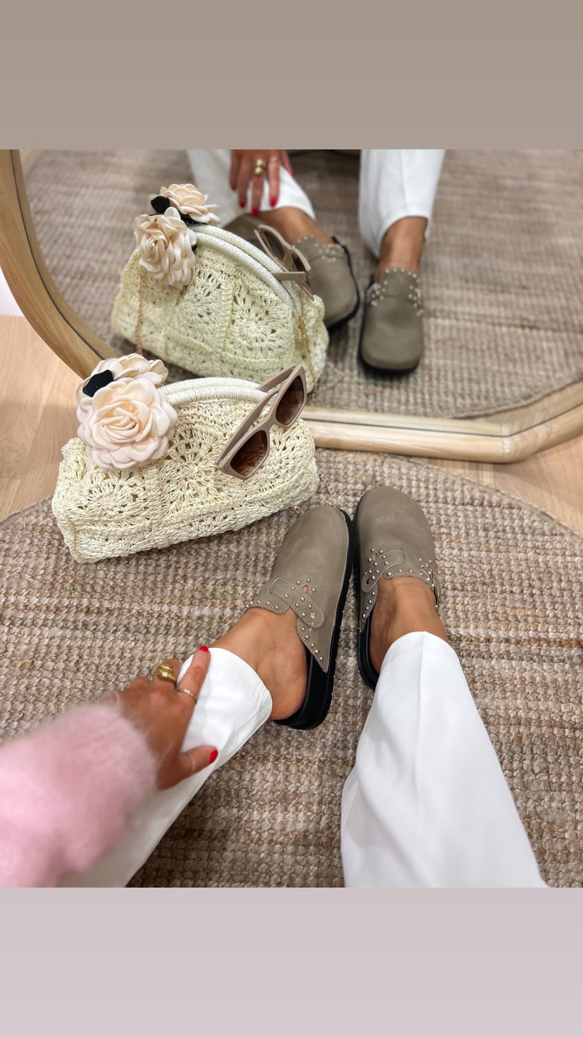Mules Gaby cloutées