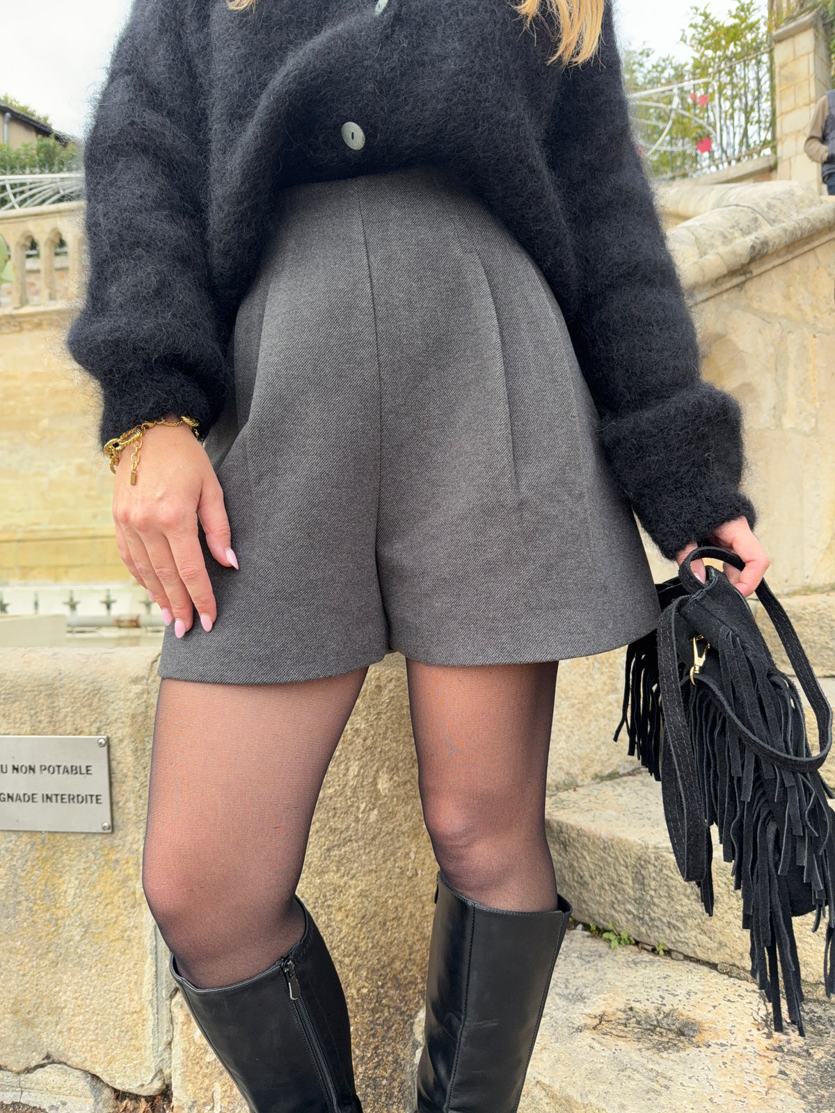 Short gris - MAÉ