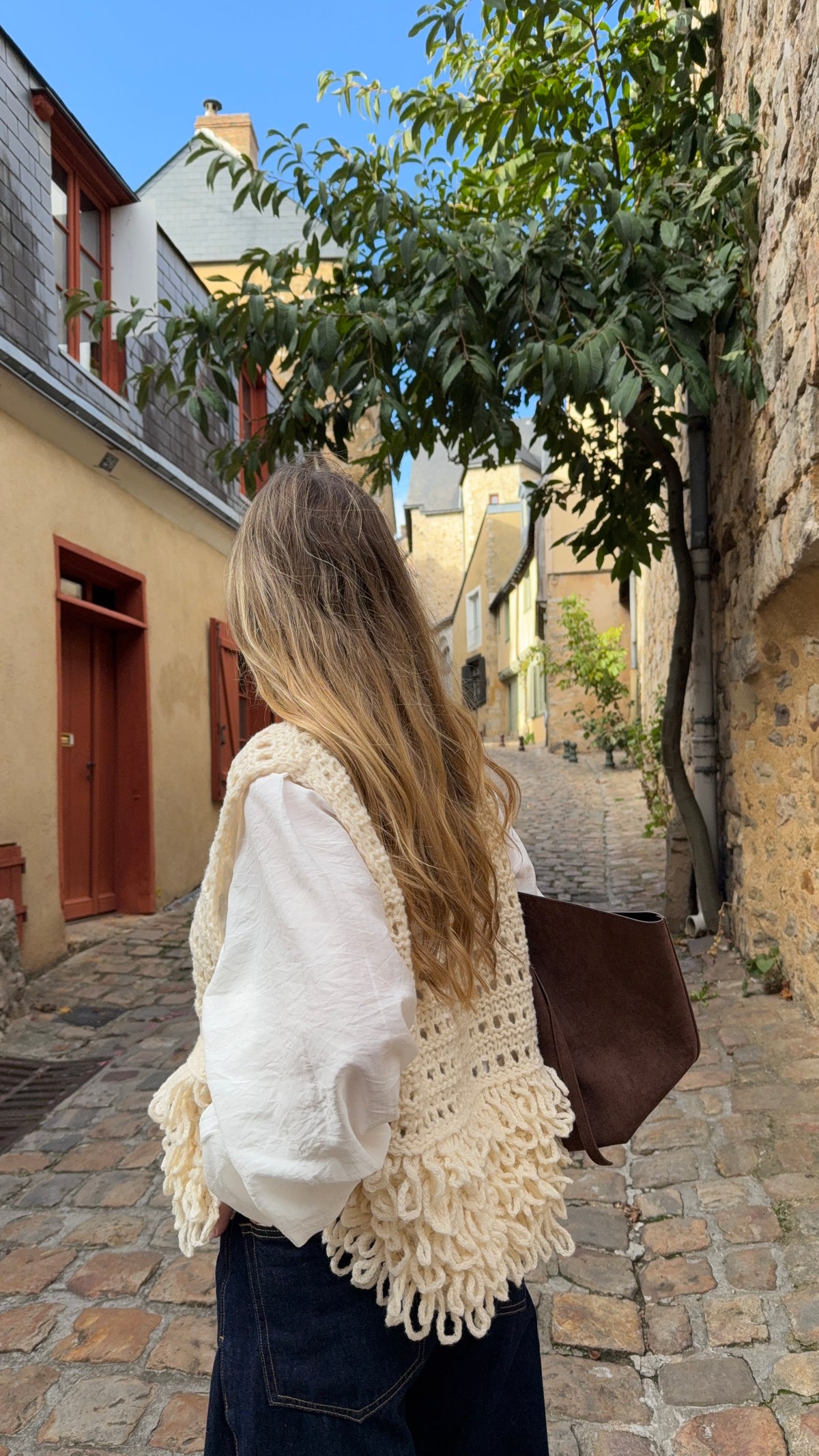 Pull sans manches beige - ALMA