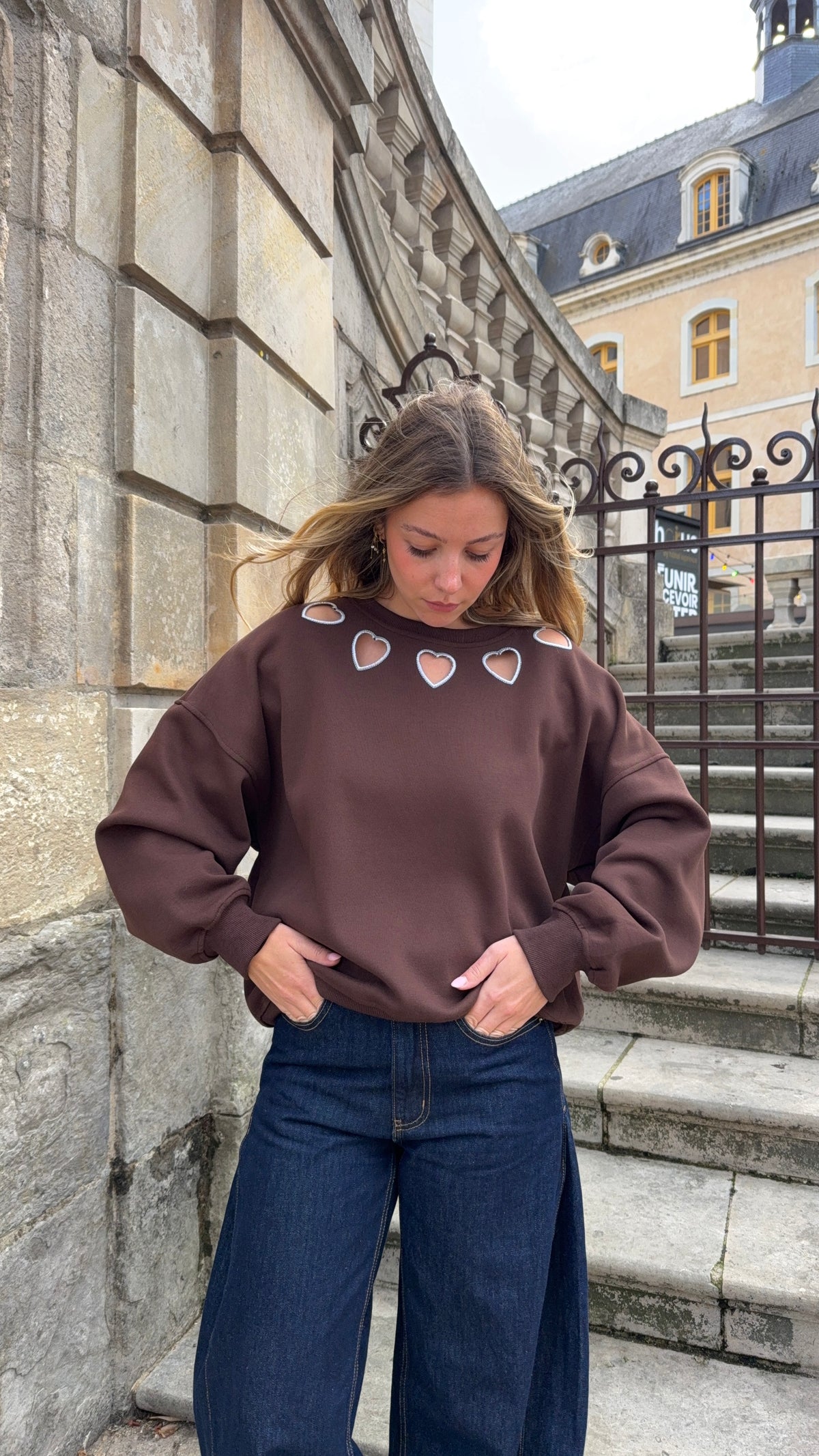 Sweat-shirt cœur - EVA