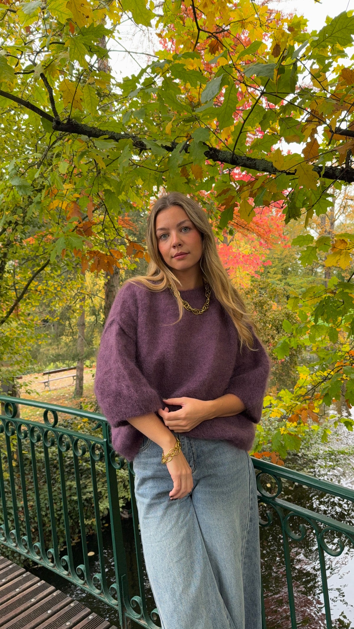 Pull mohair aubergine - NOA
