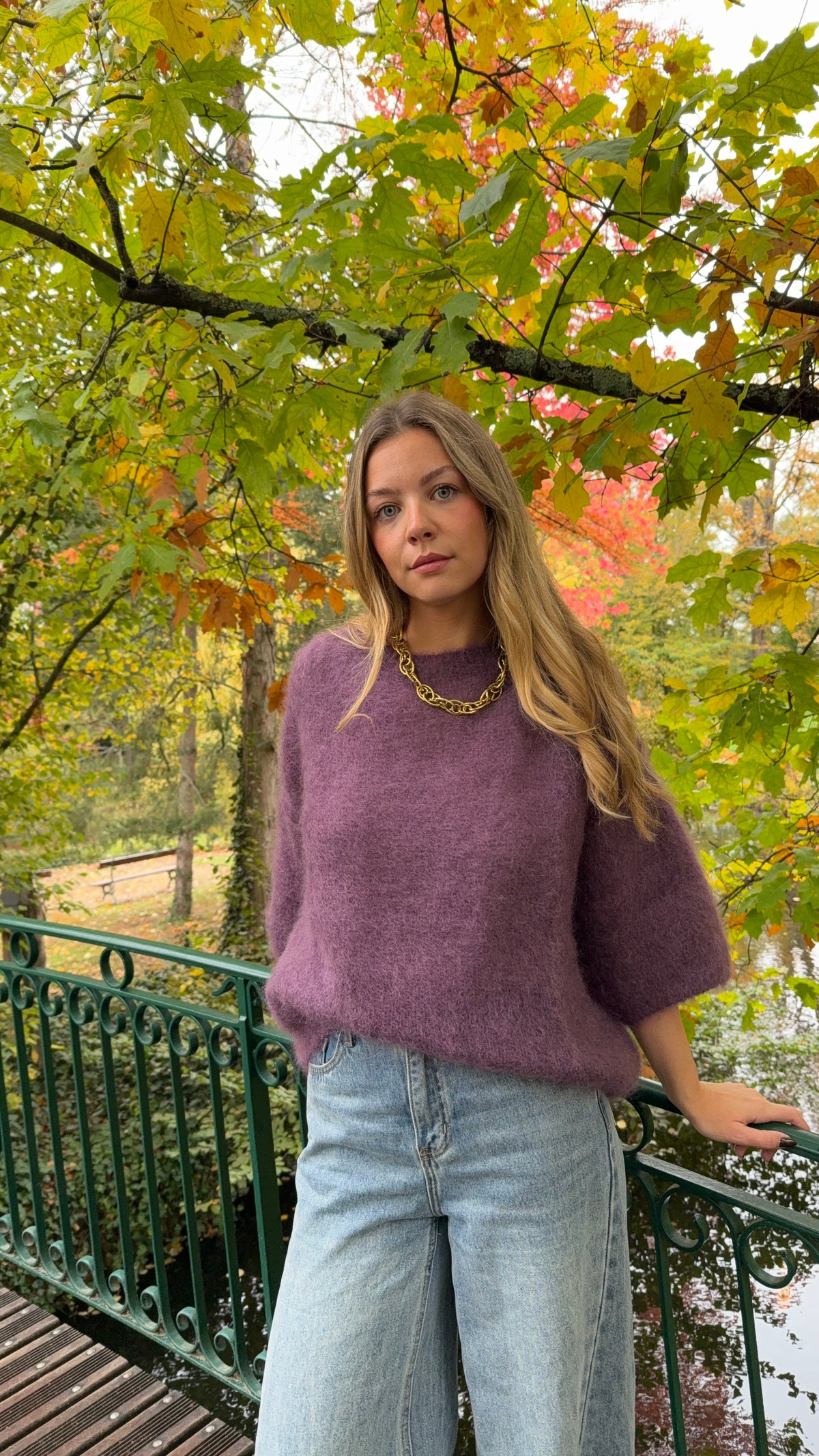 Pull mohair aubergine - NOA