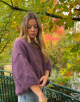 Pull mohair aubergine - NOA