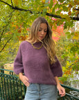 Pull mohair aubergine - NOA