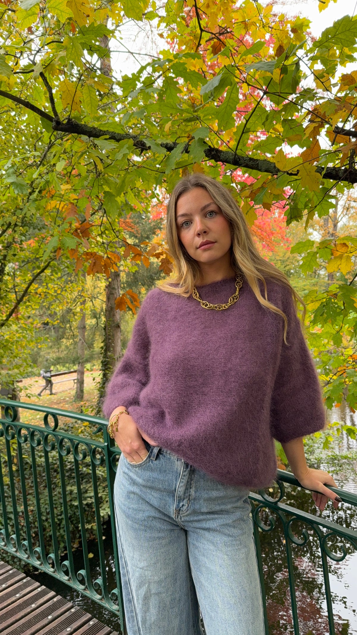 Pull mohair aubergine - NOA