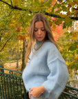 Pull mohair bleu ciel - NOA