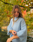 Pull mohair bleu ciel - NOA