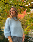 Pull mohair bleu ciel - NOA