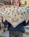 Triangle bandana marron - IRIS